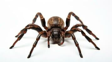 AI generated Photo of Trapdoor Spider isolated on white background. Generative AI