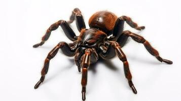 AI generated Photo of Trapdoor Spider isolated on white background. Generative AI