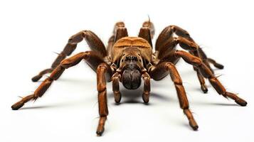 AI generated Photo of Tarantula isolated on white background. Generative AI