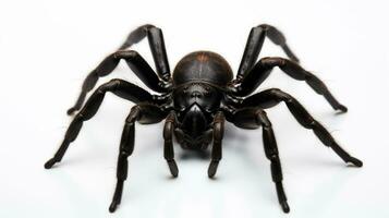 AI generated Photo of Trapdoor Spider isolated on white background. Generative AI