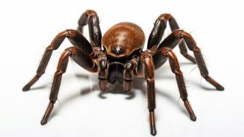 AI generated Photo of Trapdoor Spider isolated on white background. Generative AI