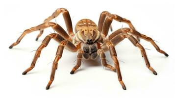 AI generated Photo of Spider isolated on white background. Generative AI