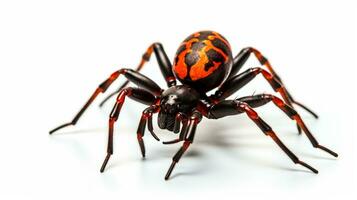 AI generated Photo of Redback Spider isolated on white background. Generative AI