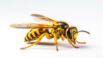 AI generated Photo of Pine Sawfly isolated on white background. Generative AI