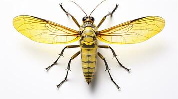 AI generated Photo of Scorpion Fly isolated on white background. Generative AI