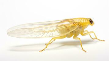 AI generated Photo of Leafhopper isolated on white background. Generative AI