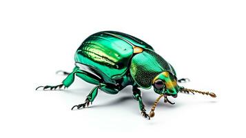 AI generated Photo of June Bug isolated on white background. Generative AI