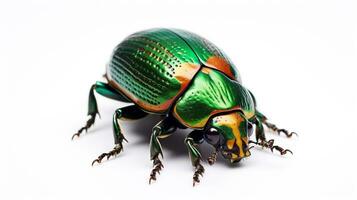 AI generated Photo of June Bug isolated on white background. Generative AI