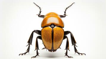 AI generated Photo of Hercules Beetle isolated on white background. Generative AI