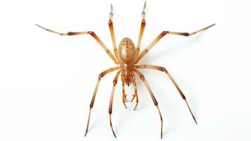AI generated Photo of Harvestman Spider isolated on white background. Generative AI