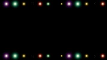 Top and bottom video frame with footage space