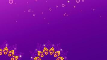 particella shubh Diwali parple evento con luci Festival video