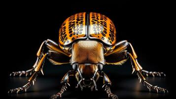 AI generated Photo of Goliath Beetle isolated on white background. Generative AI