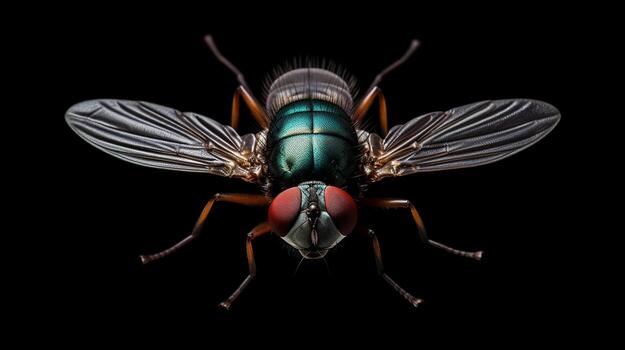 AI generated Photo of Fly isolated on white background. Generative AI