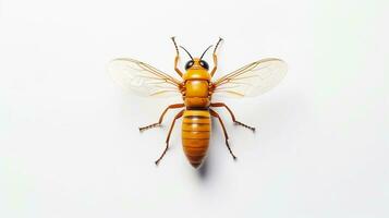 AI generated Photo of Firefly isolated on white background. Generative AI