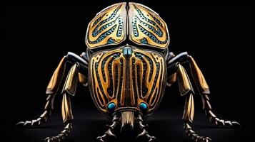ai generado foto de Goliat escarabajo aislado en blanco antecedentes. generativo ai