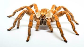 AI generated Photo of Goliath Bird-Eating Spider isolated on white background. Generative AI