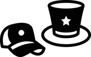 Solid icon for hats vector