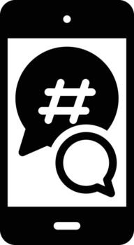 Solid icon for irc vector