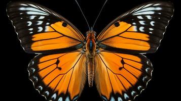 ai generado foto de mariposa aislado en blanco antecedentes. generativo ai