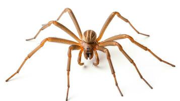 AI generated Photo of Brown Recluse Spider isolated on white background. Generative AI