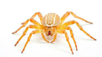 AI generated Photo of Crab Spider isolated on white background. Generative AI