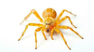 AI generated Photo of Crab Spider isolated on white background. Generative AI