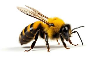 ai generado foto de abejorro aislado en blanco antecedentes. generativo ai