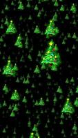 Christmas Trees Falling Motion Background Transition video