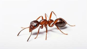 AI generated Photo of Ant isolated on white background. Generative AI