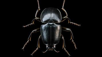 AI generated Photo of Beetle isolated on white background. Generative AI