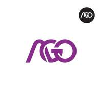 Letter AGO Monogram Logo Design vector