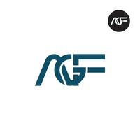 Letter AGF Monogram Logo Design vector