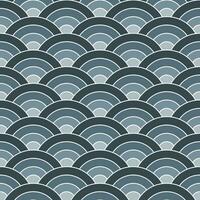 Grey shade of Japanese wave pattern background. Japanese seamless pattern vector. Waves background illustration. for clothing, wrapping paper, backdrop, background, gift card. vector