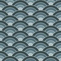 Grey shade of Japanese wave pattern background. Japanese seamless pattern vector. Waves background illustration. for clothing, wrapping paper, backdrop, background, gift card. vector