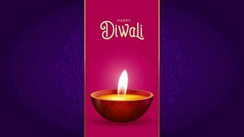 Video for hindu diwali festival celebration