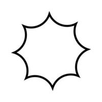 Sunburst icons vector. Starburst badges symbol. Price sticker illustration sign. Design elements for promo, adds and offers. vector