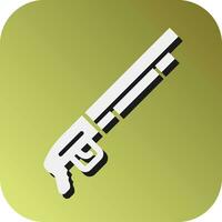 Shotgun Vector Glyph Gradient Background Icon For Personal And Commercial Use.