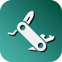 Swiss Knife Vector Glyph Gradient Background Icon For Personal And Commercial Use.