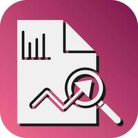 Diagnostic Vector Glyph Gradient Background Icon For Personal And Commercial Use.