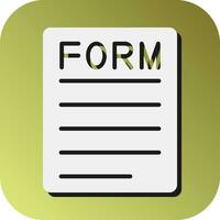 Form Vector Glyph Gradient Background Icon For Personal And Commercial Use.