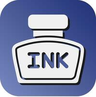 Ink Vector Glyph Gradient Background Icon For Personal And Commercial Use.