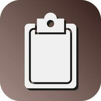 Clipboard Vector Glyph Gradient Background Icon For Personal And Commercial Use.