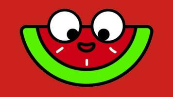 animeren 2d watermeloen tekenfilm video