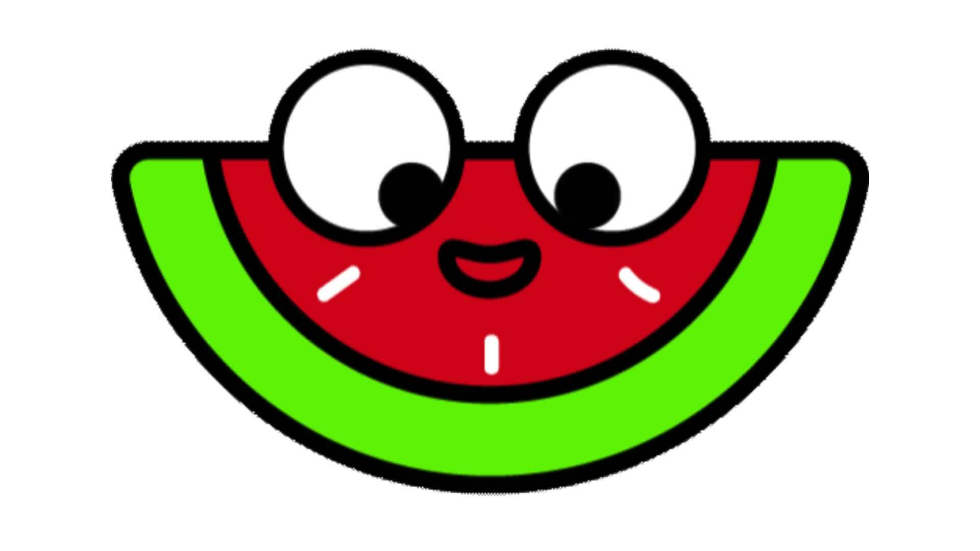 Animate 2d watermelon cartoon video 35652093 Stock Video at Vecteezy