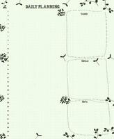 Vector background notebook plan table element template