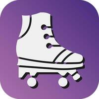 Roller Skate  Vector Glyph Gradient Background Icon For Personal And Commercial Use.