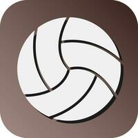 VolleyBall  Vector Glyph Gradient Background Icon For Personal And Commercial Use.