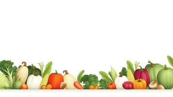 AI generated Vegetable arrangement background for presentation. Generative AI photo