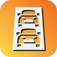 Traffic  Vector Glyph Gradient Background Icon For Personal And Commercial Use.